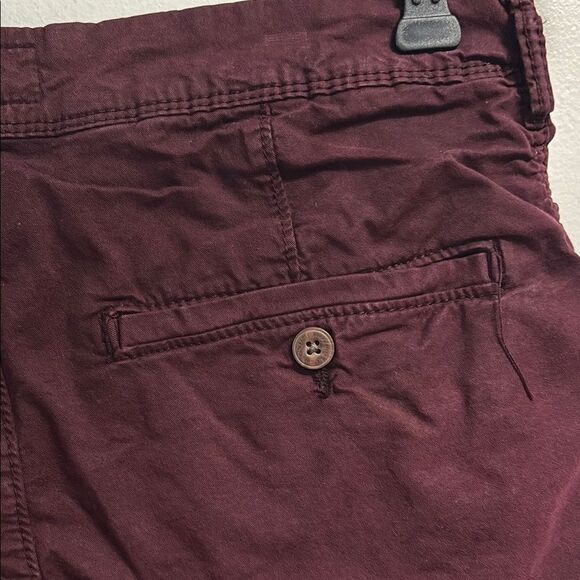 American Eagle Outfitters dark burgundy Red Flat Front Shorts sz 29 - Picture 5 of 7